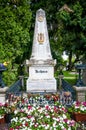 VIENNA, AUSTRIA - APRIL 23, 2016: Grave of composer Ludwig van Beethoven
