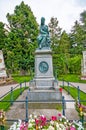VIENNA, AUSTRIA - APRIL 23, 2016: Grave of composer W. A. Mozart