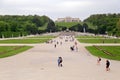 Schonbrunn Palace or Schloss Schoenbrunn is an imperial summer residence in Vienna, Austria. Royalty Free Stock Photo