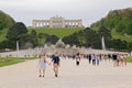 Schonbrunn Palace or Schloss Schoenbrunn is an imperial summer residence in Vienna, Austria. Royalty Free Stock Photo