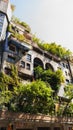 Famous Hundertwasser house colorful facade