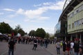 Vienna, AUSTRIA - August 16, 2019 - American rock band Metallica concert at Ernst Happel Stadium, fans waiting for concert