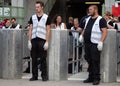 Vienna, AUSTRIA - August 16, 2019 - American rock band Metallica concert at Ernst Happel Stadium, security check at the entrance