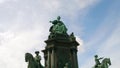 VIENNA, AUSTRIA - AUGUST 12, 2017. Empress Maria Theresien Platz statue Royalty Free Stock Photo