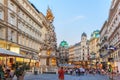 Vienna, Austria - 19 August, 2018: Graben, a famous street in a