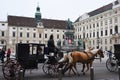 VIENNA, AUSTRIA - August 29, 2018: the Neue Burg, a new castle of the Hofburg P Royalty Free Stock Photo