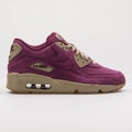 Nike Air Max 90 Winter Premium bordeaux and bamboo sneaker