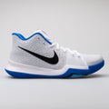 Nike Kyrie 3 white and blue sneaker