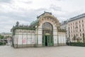 Otto-Wagner-pavilion, Karlsplatz station of the Vienna Stadtbahn Royalty Free Stock Photo