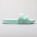 Puma Fur Slide green sandals