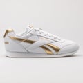Reebok Royal CLJOG 2 white and gold sneaker