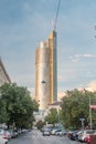 Street view on Millennium Tower. Second tallest building in Austria at 171 metres 561 feet.