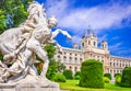 Vienna, Maria-Theresien-Platz park, Wien, Austria Royalty Free Stock Photo