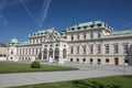 Vienna, Austria. Beautiful view of famous Schloss Belvedere summer residence for Prince Eugene of Savoy