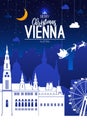 Vienna, Austria. Christmas holiday background.