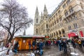 Vienna, Austria - 1.12.2018: Vienna christmas market, Austria. Traditional christmas event in Austria capital. Sale on the main