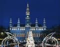 Vienna Austria at Christmas Royalty Free Stock Photo