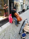 Street cello player