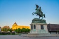 Vienna Austria at Heldenplatz and Equestrian Statue