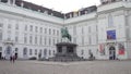 VIENNA, AUSTRIA - DECEMBER, 24 Austrian National Library old entrance at Josefsplatz Royalty Free Stock Photo