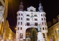 VIENNA, AUSTRIA - DECEMBER 28, 2016: Beautiful house in old town Royalty Free Stock Photo