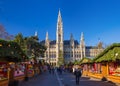 VIENNA, AUSTRIA - DECEMBER 29, 2016: Christmas Market near City