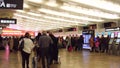 VIENNA, AUSTRIA - DECEMBER, 24 Crowded airport terminal departure lounge