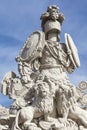 VIENNA, AUSTRIA, E.U. - JUNE05, 2016: Schonbrunn Palace. Sculpture in the Gloriette stairs