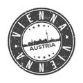 Vienna Austria Europe Stamp Logo Icon Symbol Design Skyline City