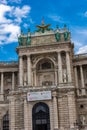 VIENNA, AUSTRIA,  19 FEBRUARY 2022: Columnade of the Hofburg Royalty Free Stock Photo