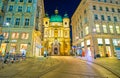 The hidding Peterskirche St Peter`s Church in Vienna, Austria Royalty Free Stock Photo