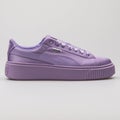 Puma Basket Platform Tween purple sneaker