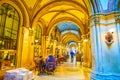 Cafe in old Passage in Vienna, Austria Royalty Free Stock Photo