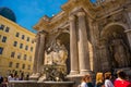 Vienna. Austria. Fontanarossa or fountain of Albrecht in the Albertina Museum, Albertinaplatz Royalty Free Stock Photo