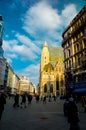 VIENNA, AUSTRIA January 21st: St. Stephan`s Cathedral Stephansdom on a sunny day Royalty Free Stock Photo