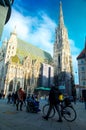 VIENNA, AUSTRIA January 21st: St. Stephan`s Cathedral Stephansdom on a sunny day Royalty Free Stock Photo