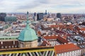 Vienna, Austria January 2, 2018. View from the observation platform St. Stephen`s Cathedral Domkirche St. Stephan on the architec