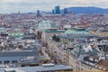 Vienna, Austria January 2, 2018. View from the observation platform St. Stephen`s Cathedral Domkirche St. Stephan on the architec