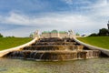 Vienna, Austria - July 5, 2018: Fountain in the gardens of Belvedere Baroque style palace in Vienna, Austria Royalty Free Stock Photo