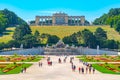 VIENNA, AUSTRIA - 23 JULY, 2019: The Gloriette in Schonbrunn Palace Gardens, Vienna, Austria. Royalty Free Stock Photo