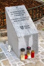 Austria, Vienna, memorial dedicated to the victims of the Islamist attack of November 2, 2020.