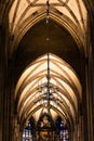 Vienna, Austria - July 10, 2018: Stephansdom catedral interior. Gothic style cathedrale located at Stephansplatz square