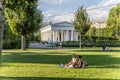 Vienna , Austria - July 7, 2023: Theseus temple in Volksgarten park