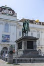 Equestrian monument to Emperor Joseph II on Josefsplatz Square in Vienna Royalty Free Stock Photo