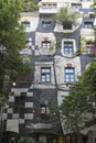 Exterior of the KUNST HAUS WIEN a museum with exhibition about Hundertwasser, a poplular tourist