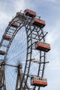 Vienna, Austria JUNE 5, 2018: Famous Ferris Wheel of Vienna Prater park called Wurstelprater Royalty Free Stock Photo