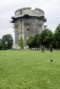 vienna, austria 10 june 2023: Augarten Park's Historical WWII Flak Tower