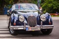 Vienna, Austria - June 06, 2018: Front part with headlight retro car