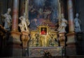 Interior of Peterskirche Saint Peter`s Church. Vienna, Austr Royalty Free Stock Photo