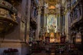 Interior of Peterskirche Saint Peter`s Church. Vienna, Austr Royalty Free Stock Photo
